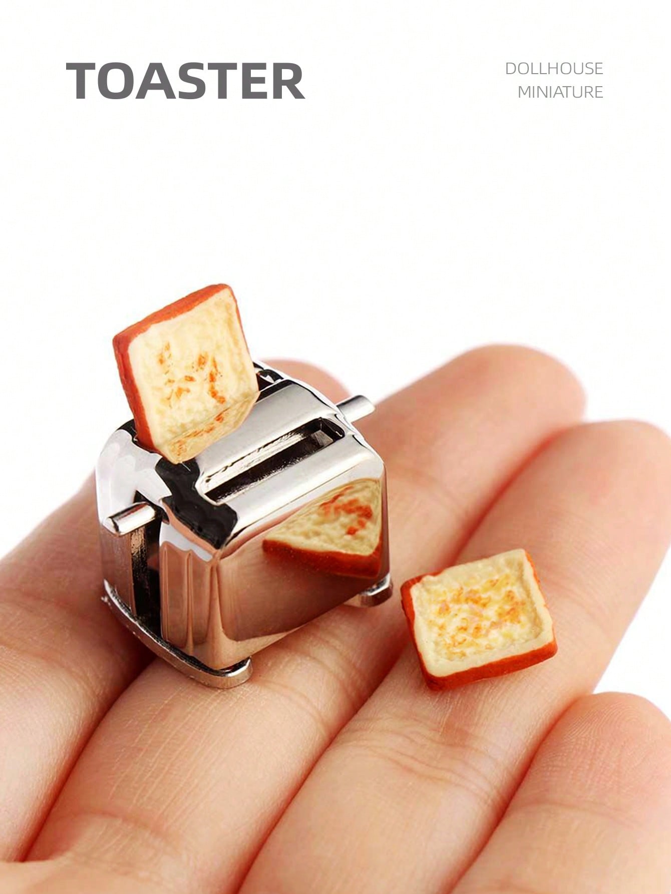 Kitchen Appliances List - 1:12 Puppenhaus-Miniatur-Toaster, Mini-Simulations-Küchengeräte-Zubehör für Hausdekoration, inklusive