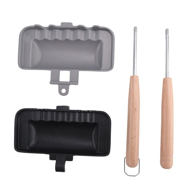 Sandwich Press Grill - A60T Müheloser Hot-Sandwich-Maker, Hot-Dog-Toaster, doppelseitige Sandwich-Backpfanne,