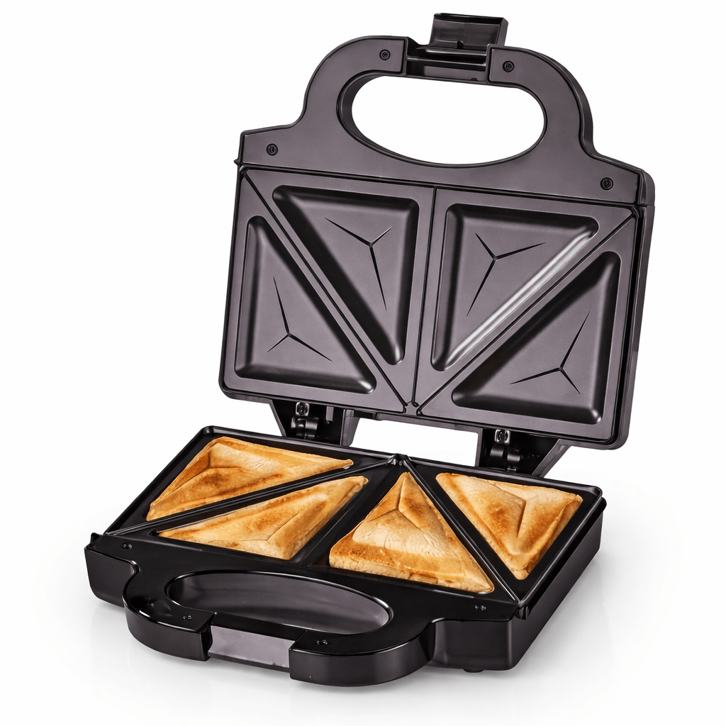 Sandwich Press Grill - 2-in-1 750W Schnellheizender Sandwich-Toaster & Panini-Presse,