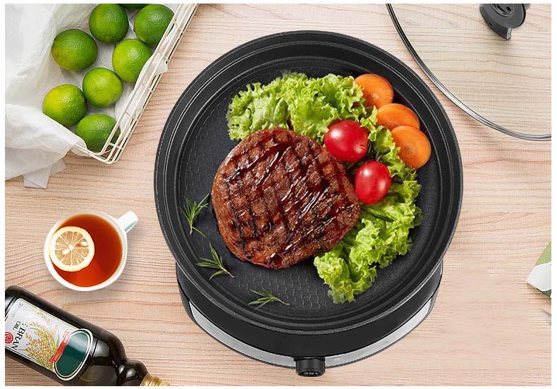 Crepe Maker Non Stick - Antihaft-Rauchfreie Pfannkuchenmaschine Haushalts-Crêpe-Maker Elektrische Backpfanne Frigideira