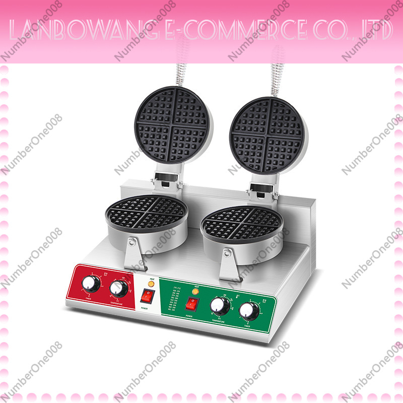 Crepe Maker Non Stick - Rotierender Waffeleisen-Grill, Antihaft-Waffeleisen, Crêpe-Maschine für Streetfood-Stände,