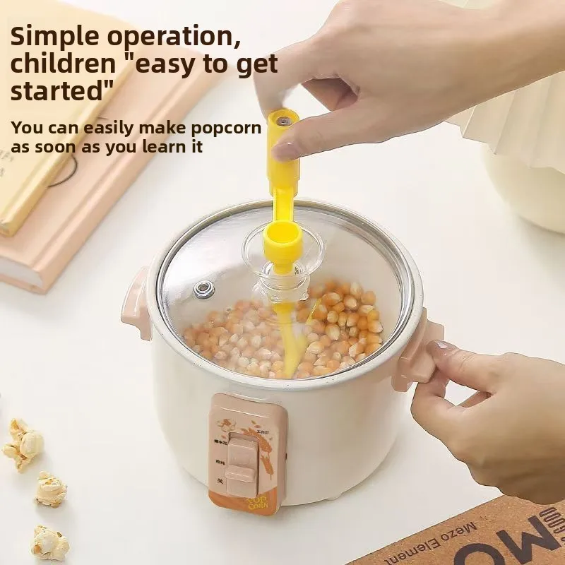 Kitchen Appliances For Gift - DIY Mini-Küchen-Handkurbel-Popcornmaschine, Halbautomatische Kleine Elektrische Haushaltsgeräte,