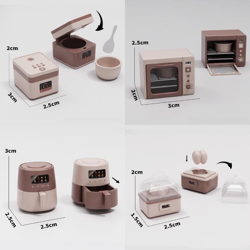 Kitchen Appliances List - Neu【1 Stück realistischer Mikrowellenherd, Reiskocher, Eierkocher,