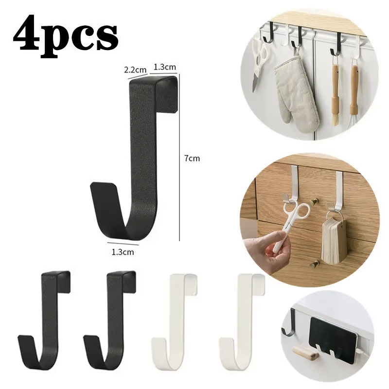 Kitchen Appliances Rack - Universelle Edelstahl Z-förmige Haken Schranktür-Aufhänger Handtuch-,