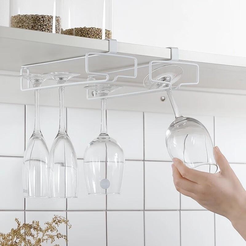 Kitchen Appliances Rack - Weinglashalter aus Metall ohne Bohren –