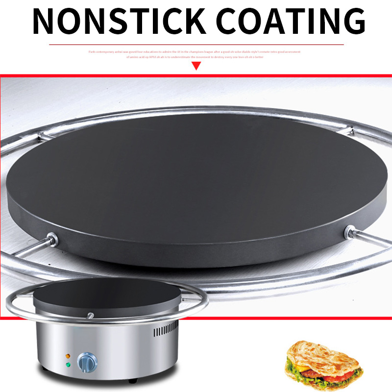 Crepe Maker Non Stick - Manuell Drehbare Elektrische Pfannkuchenplatte, Traditionelle Chinesische