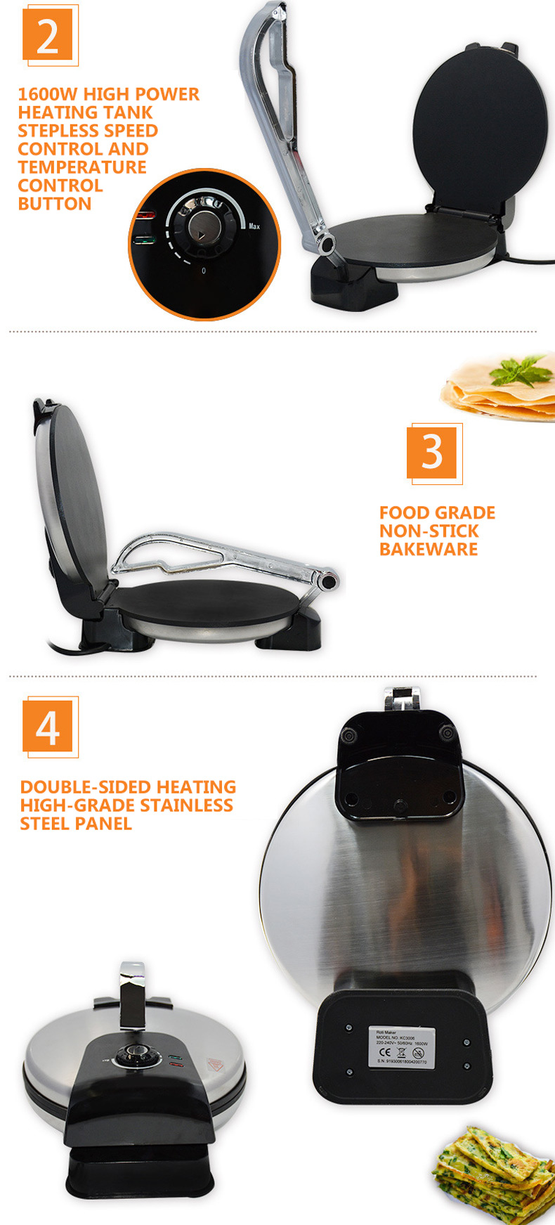 Kommerzielle Pfannkuchenmaschi – Crepe Maker Non Stick Bewertung und Preis