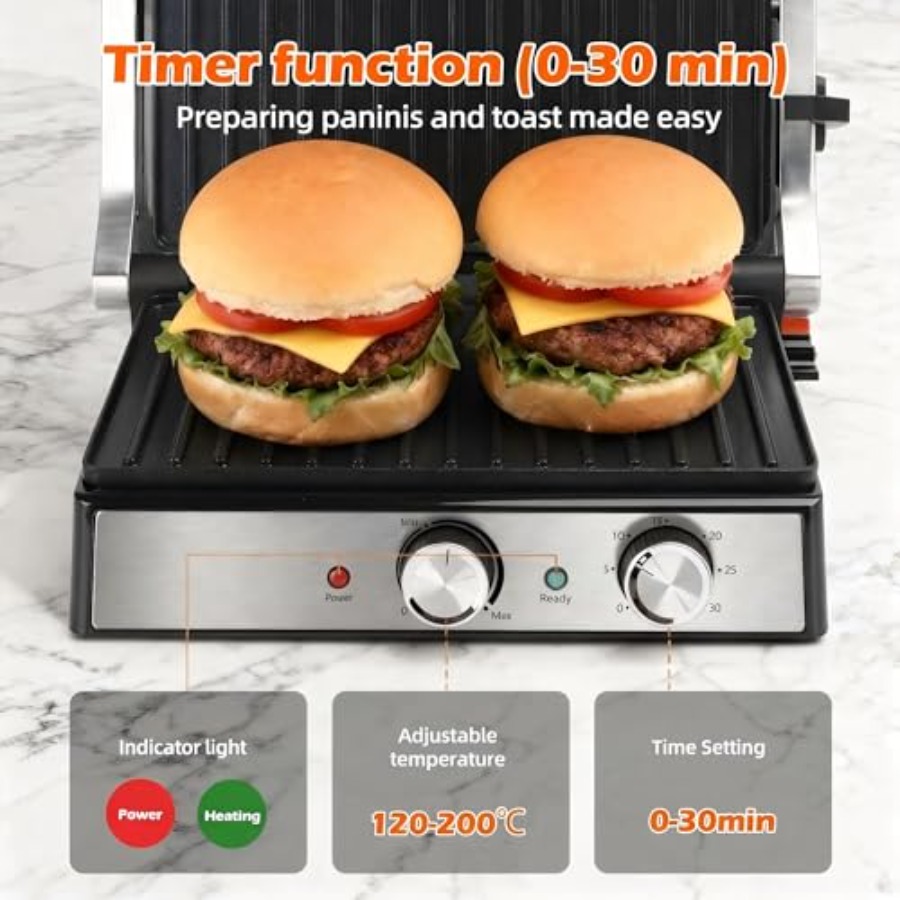 Panini-Grill mit Temperatur- u – Sandwich Press Grill Bewertung und Preis