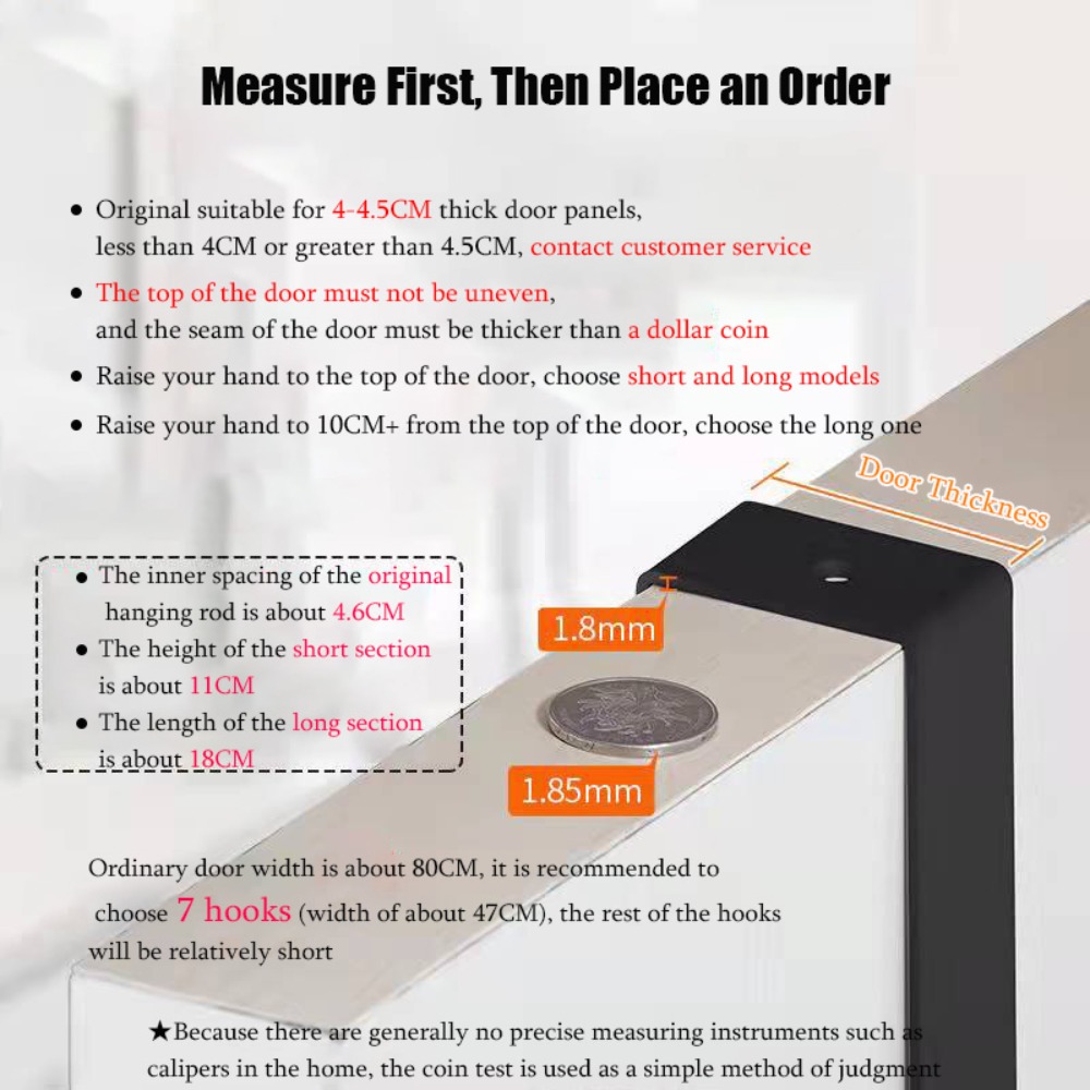 Haken über der Tür, 6 Haken, K – Kitchen Appliances Rack Bewertung und Preis