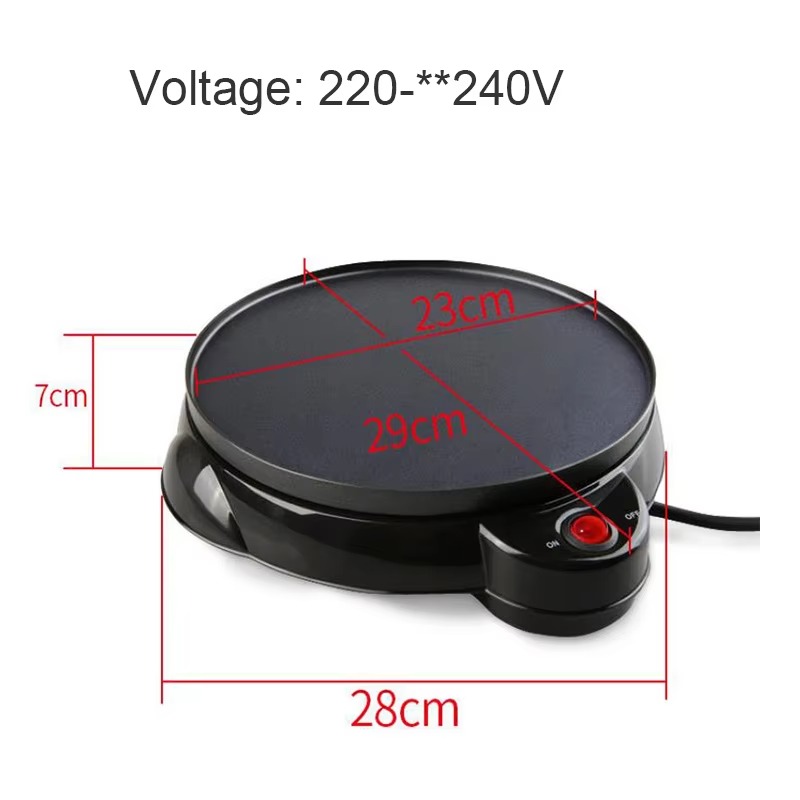 220V 650W Küche Elektrische Cr – Crepe Maker Non Stick Bewertung und Preis