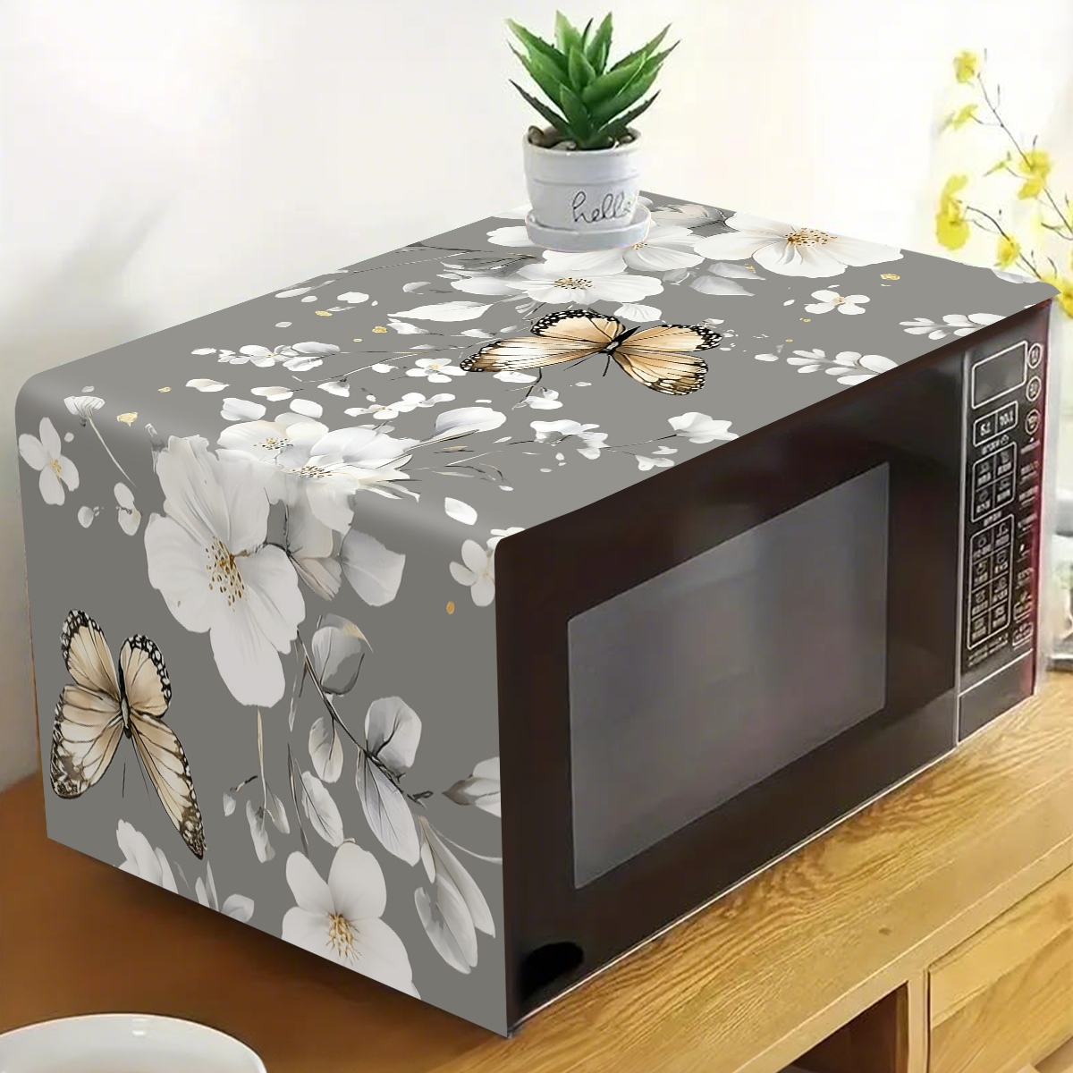 1 Stück Weiße Blumen-Mikrowell – Kitchen Appliances Design Bewertung und Preis
