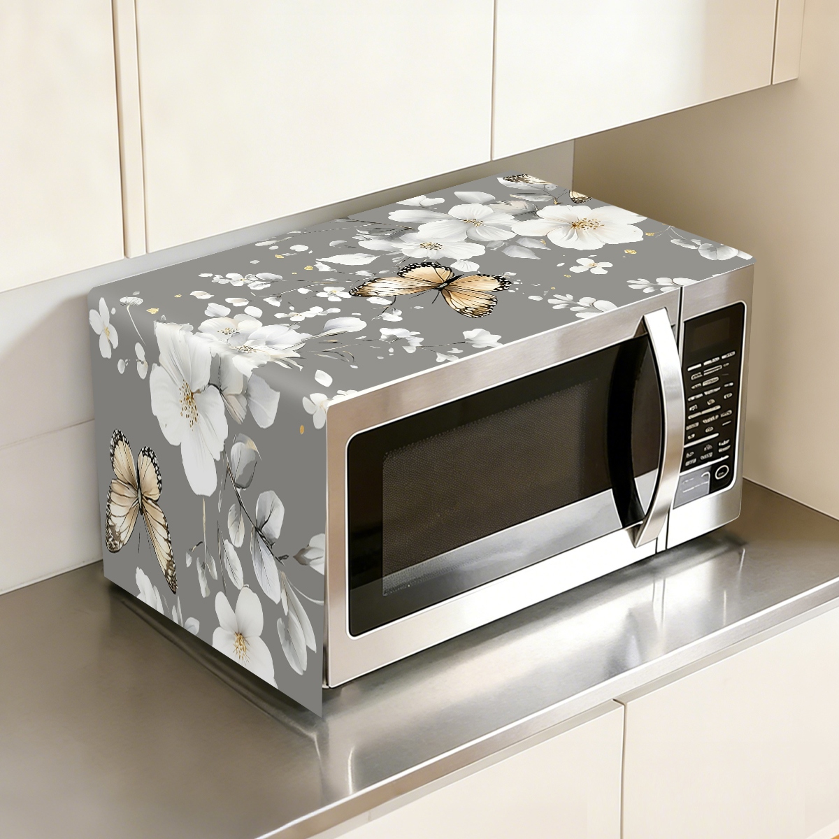 1 Stück Weiße Blumen-Mikrowell – Kitchen Appliances Design Bewertung und Preis
