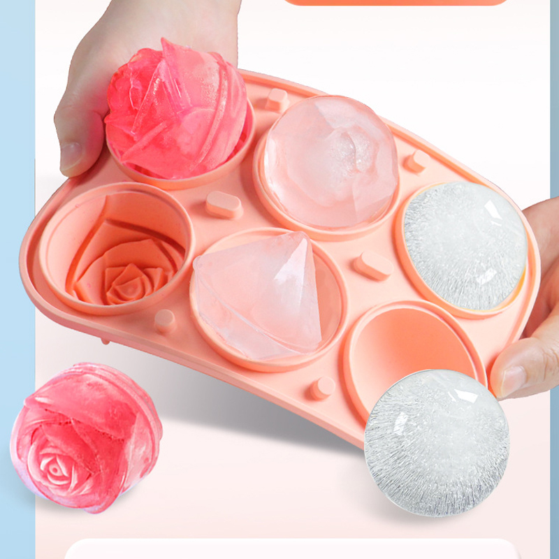 3D Rose Diamant Runde Eiswürfe – Kitchen Appliances Rack Bewertung und Preis