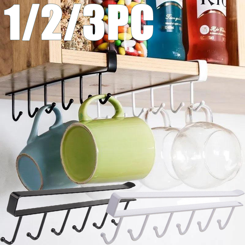 1/2/3PC 6 Haken Küche Schrank  – Kitchen Appliances Rack Bewertung und Preis