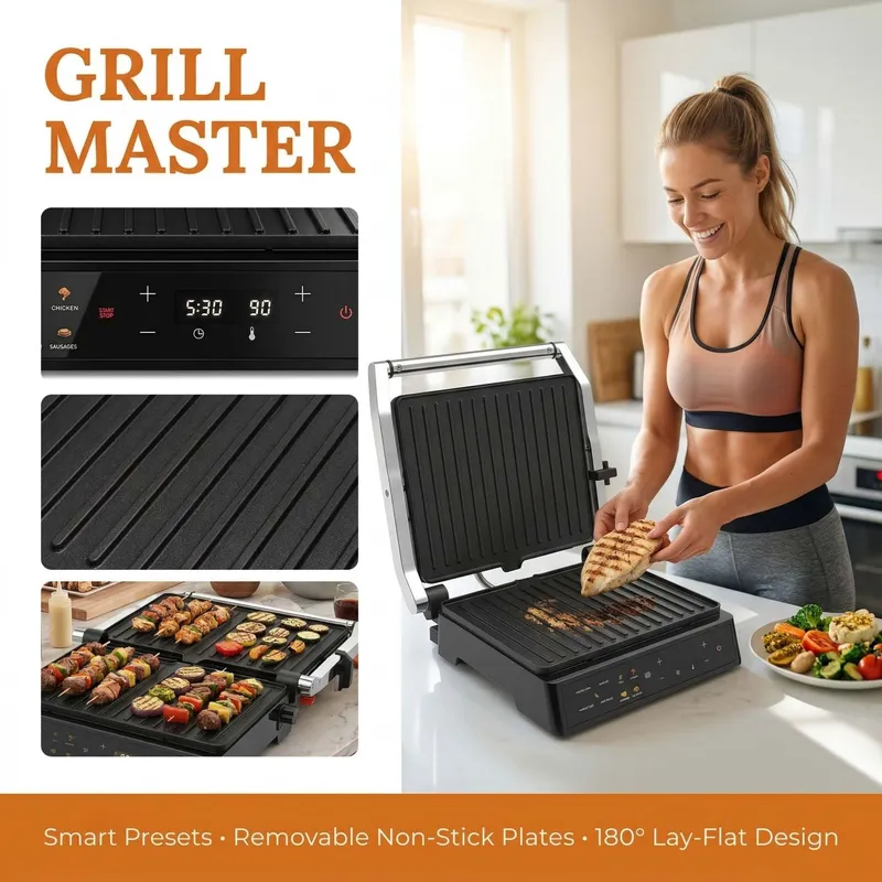 2000W Elektrischer Grill Panin – Sandwich Press Grill Bewertung und Preis