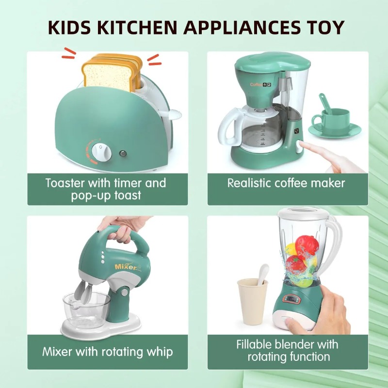 Spielküchen-Geräte-Set mit Sou – Kitchen Appliances For Gift Bewertung und Preis